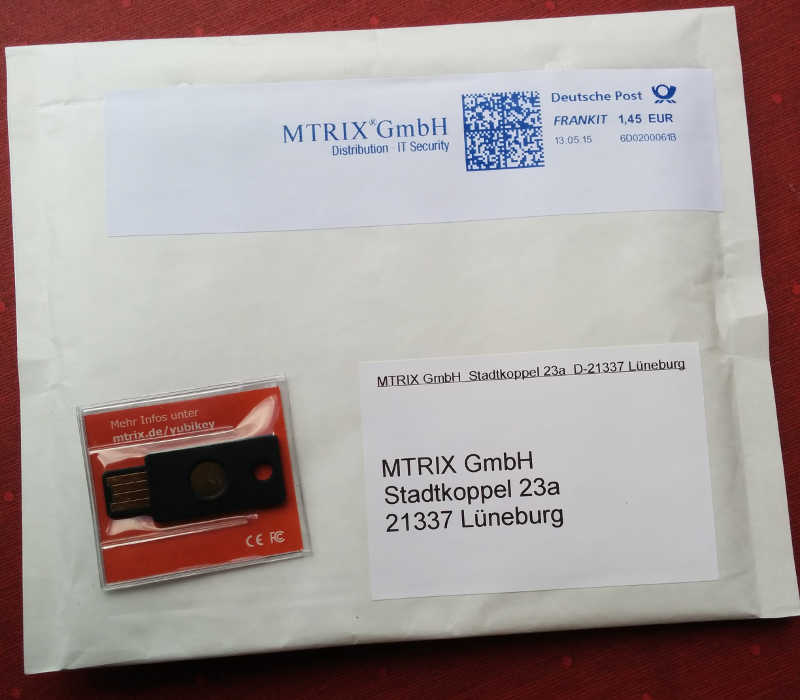 MTRIX immediately has sent me this replacement and a reply-paid envelope